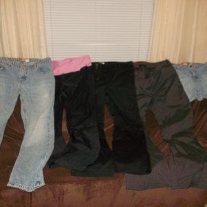 5 Pair Womens Dress Slacks, Jeans, Shorts Size 12,13